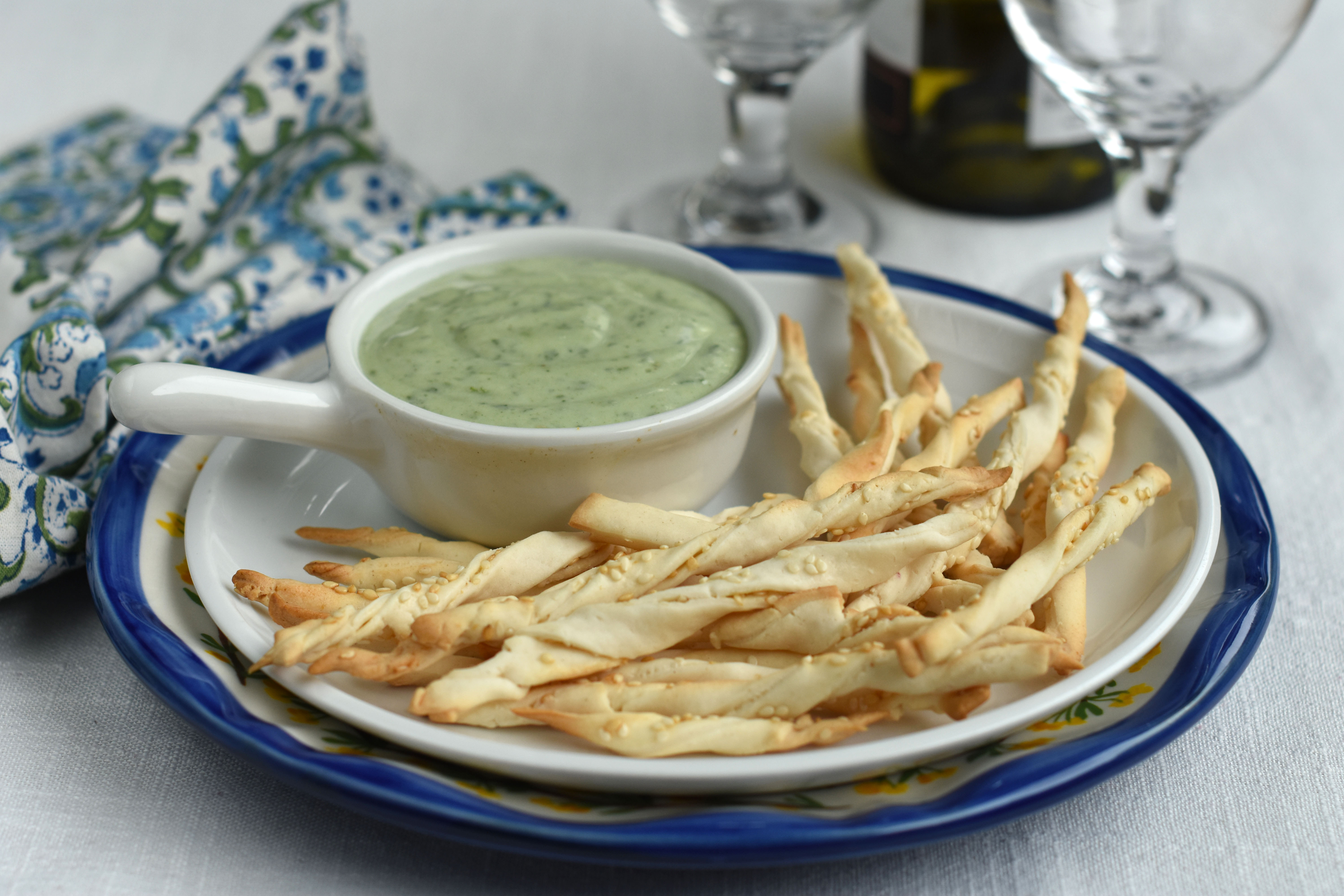 Gourmet Dip De Alcachofa Y Espinaca Con Grisines