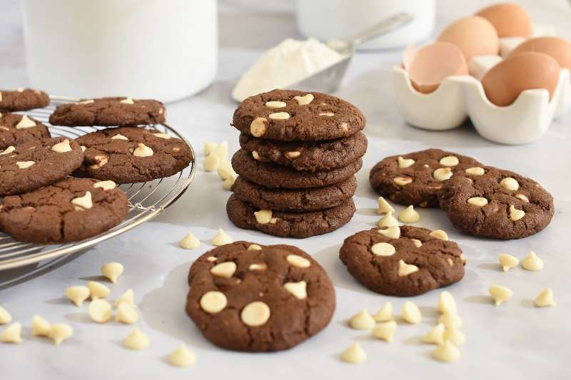 Galletas de chocolate con chips de chocolate blanco | Gourmet